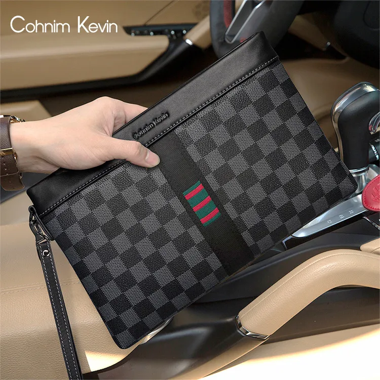 2025新款手包男士高级感手拿包男软防盗刷卡大容量信封包时尚手包