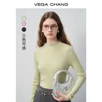 VEGACHANG【温柔简约】温柔简约针织衫女2025新款秋冬瘦上衣0238MM