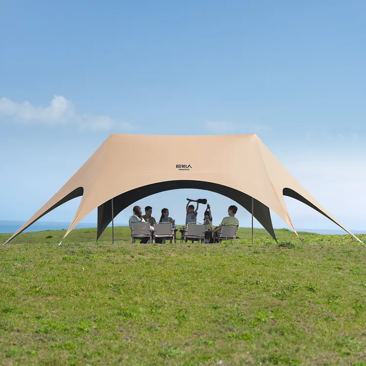 【原始人岚影速搭天幕】帐篷户外野营2025新款露营遮光钛黑胶遮阳