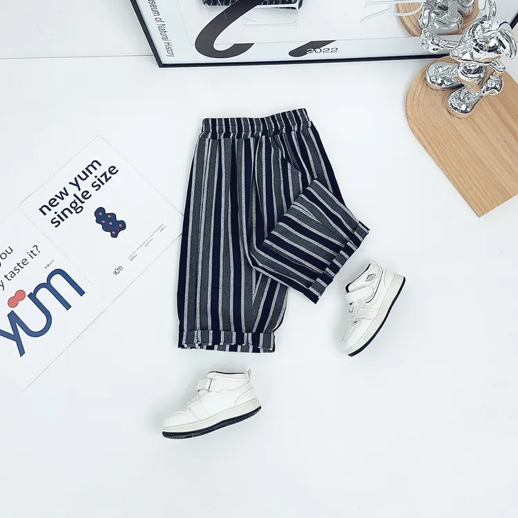 儿童七分裤子薄款男童休闲宽松夏季时尚潮牌BQ25533N悠悠童话童装