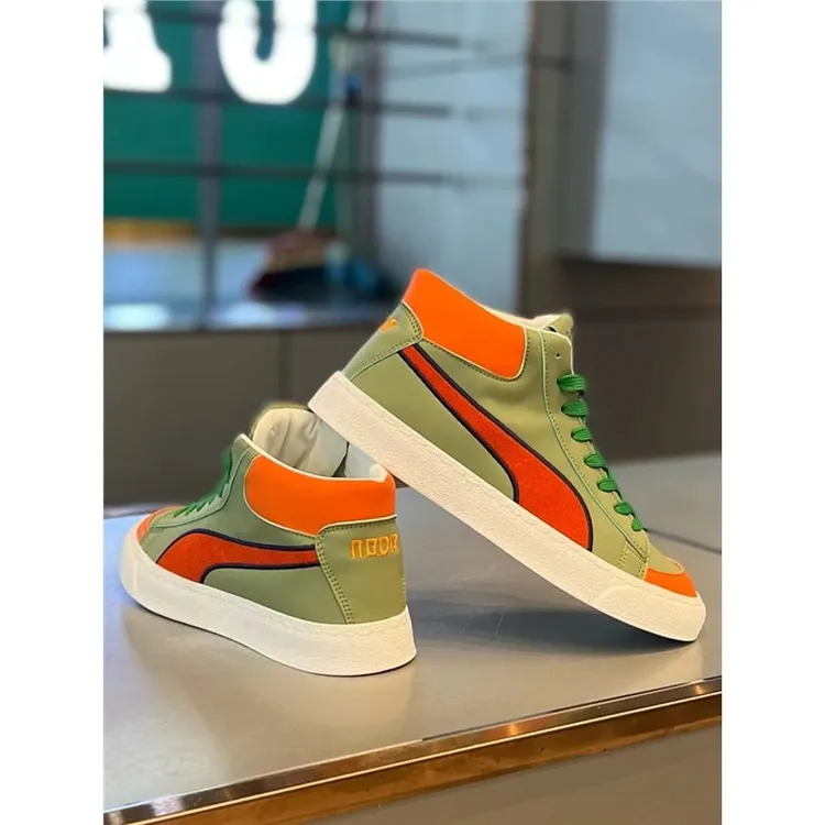 【香港DQVO&Shoes官方正品】皮面高帮板鞋厚底系带爆款休闲鞋穿搭潮