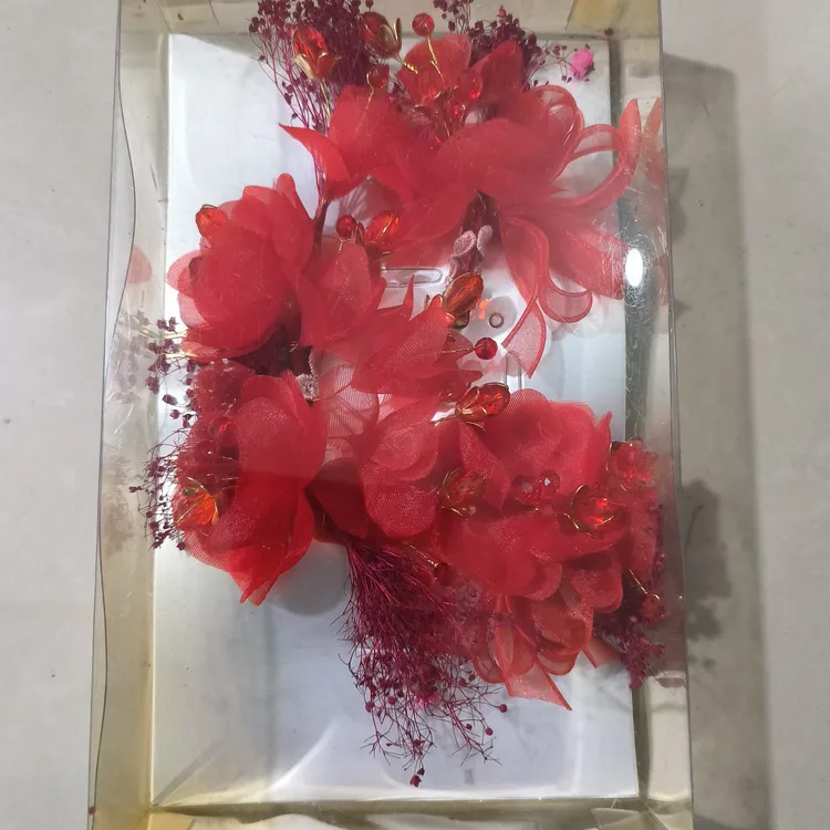 清新少女风红色边夹鸭嘴夹发夹复古宫廷女时尚亲子