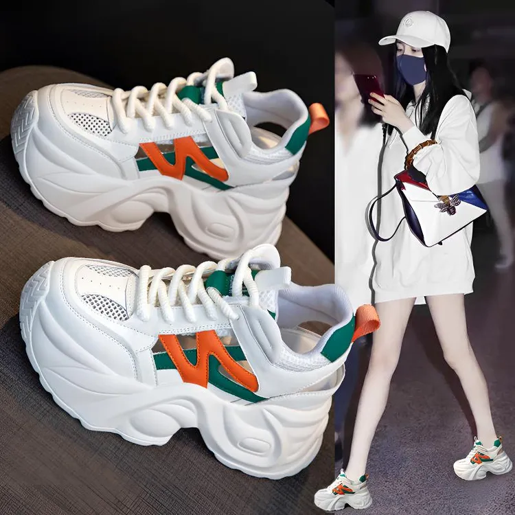 内增高9cm厚底老爹鞋女潮ins韩版百搭不累脚透气凉鞋2025夏季新款