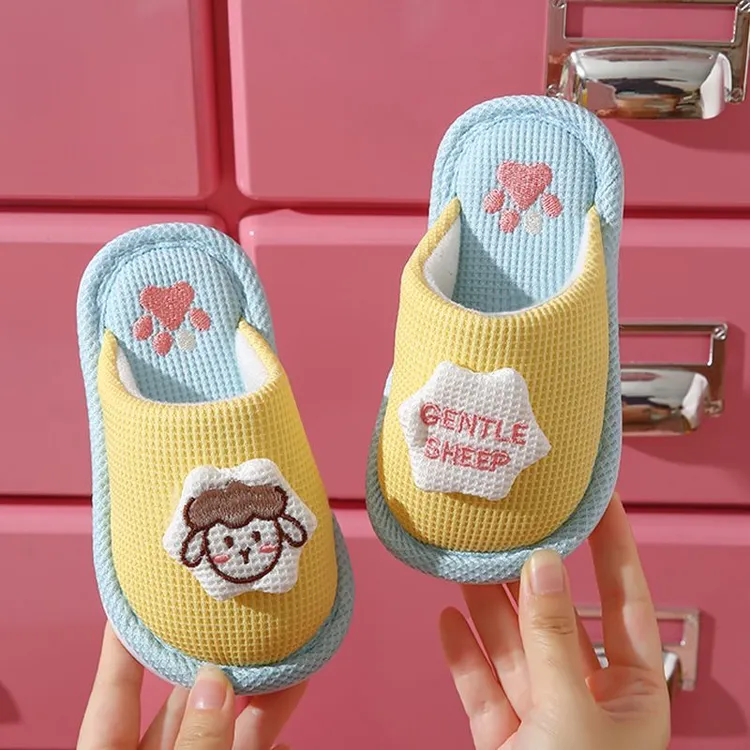 儿童棉拖鞋女童2025新款室内秋冬季防滑女孩家居可爱男童宝宝拖鞋