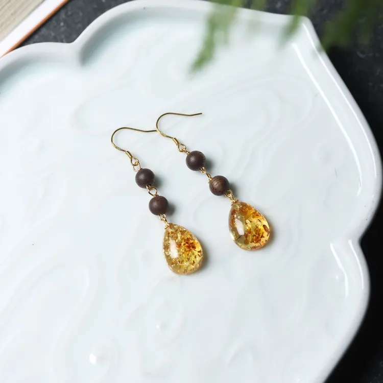 沉香【千叶】顺化富森红土花珀水滴