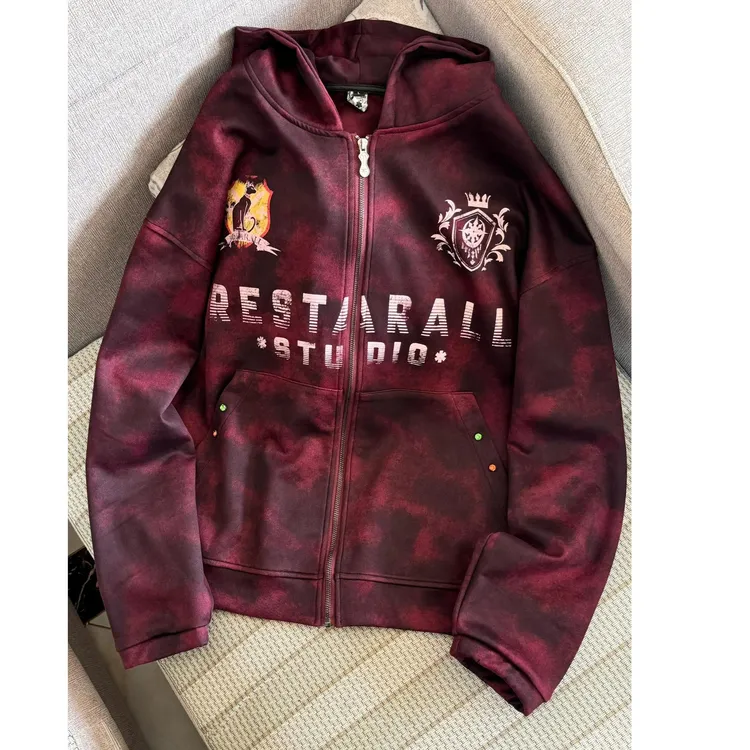 特大码女装国潮贴布刺绣棒球服秋季新款情侣短款夹克宽松休闲外套
