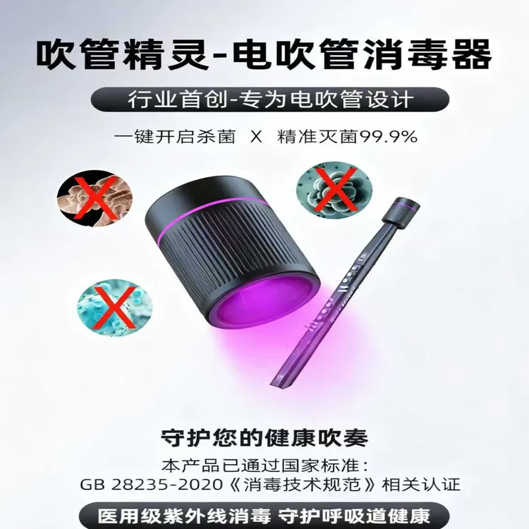 电吹管吹嘴紫外线消毒器