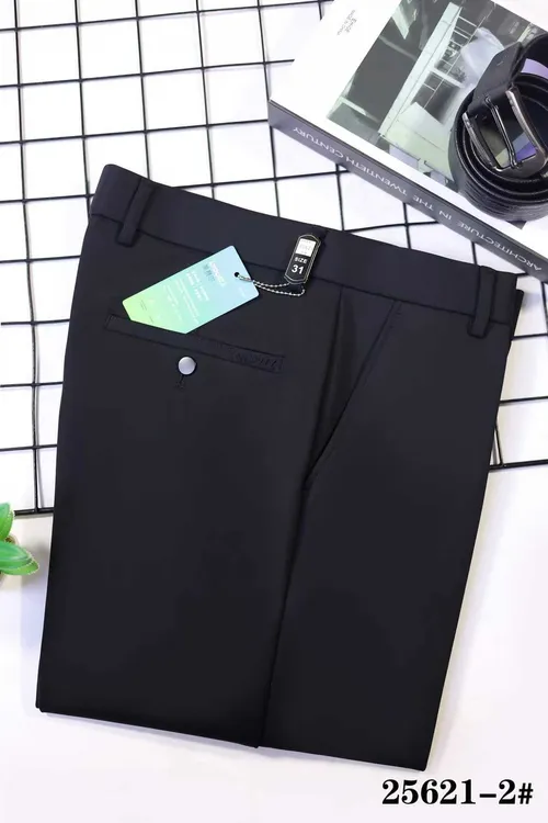 6号秋冬季男士大版宽松直筒商务休闲西裤爸爸高档宽松直筒西裤裤