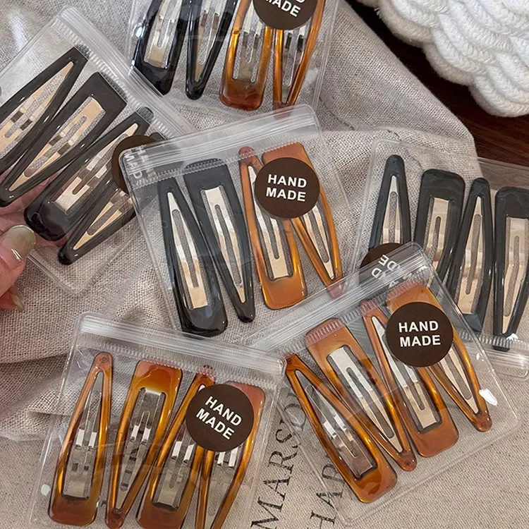 韩系水滴碎发夹边夹侧边刘海夹高级感少女bb夹发卡女2024新款发饰