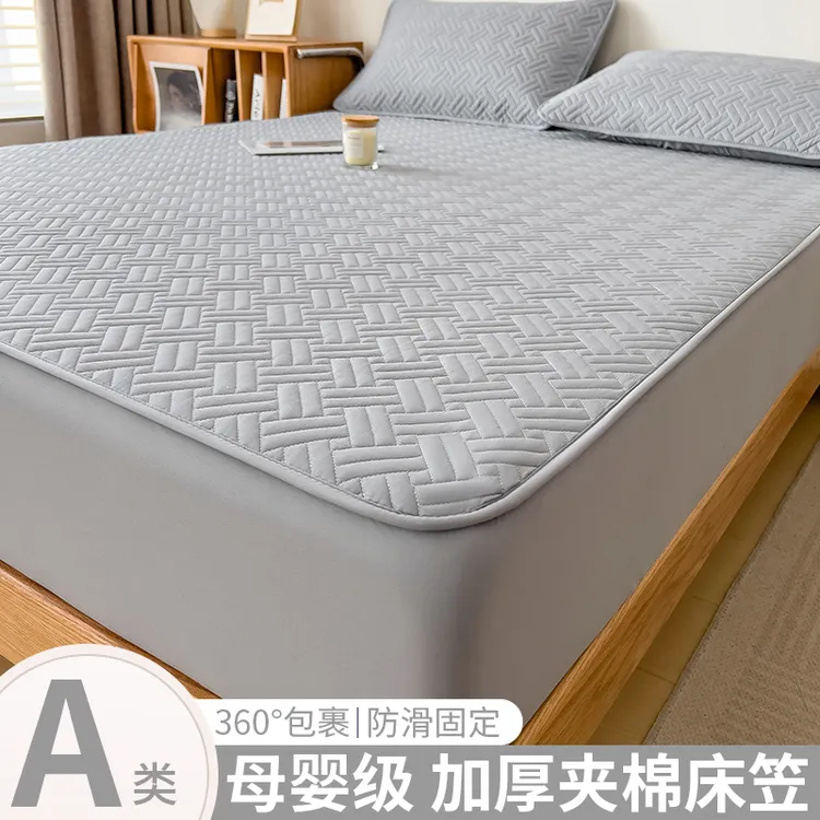 2025年新款夹棉床笠罩加厚床罩全包防滑床单罩磨毛床垫保护罩家用