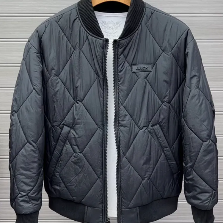 【两面穿】1175棉衣棉服男士棒球领飞行夹克外套立领时尚休闲夹克