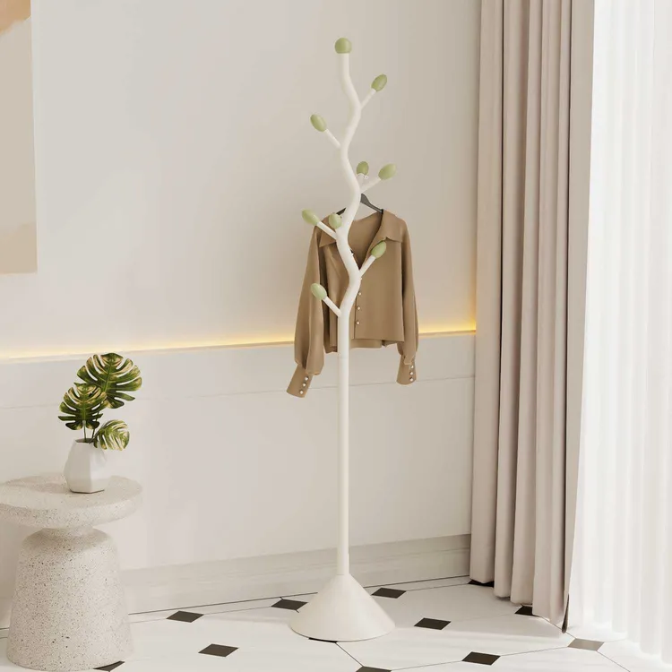 简约家用卧室挂衣架门厅玄关衣架鱼骨挂衣服架子落地挂包架子