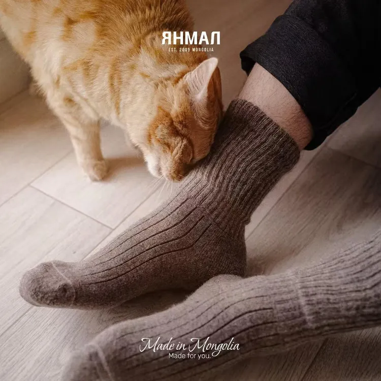 蒙古国羊毛袜子中筒袜秋冬保暖男女士情侣户外登山