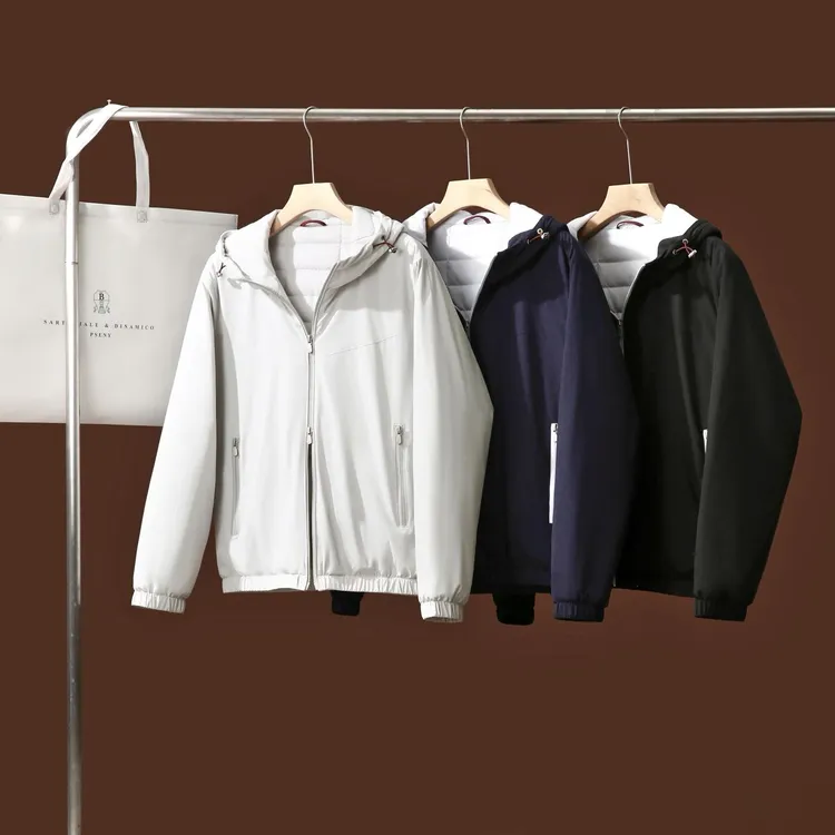 男士连帽羊毛桑蚕丝填充棉服休闲防风运动户外棉衣 1610