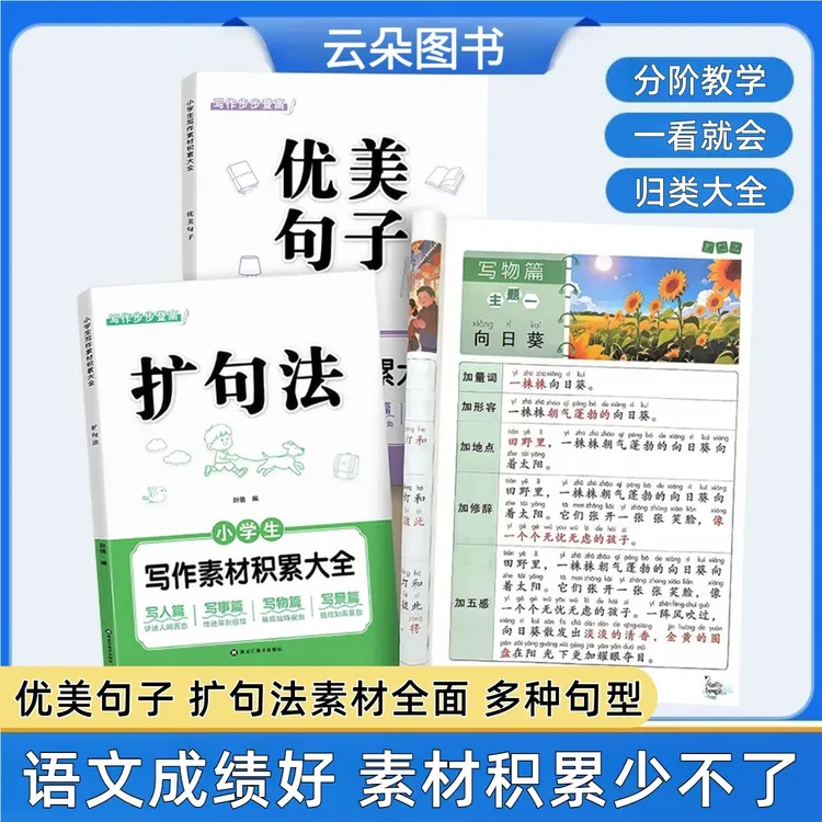 【作文必备】小学生一看就会五感法扩句法优美句子写作技巧