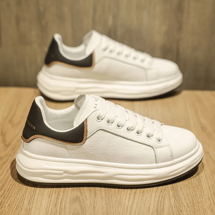 男鞋轻奢潮鞋老爹鞋2024新款冬季透气防臭百搭休闲厚底鞋子男款