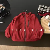 童例「T25002三防连帽外套」秋冬韩版儿童拼色百搭休闲韩百搭男童潮