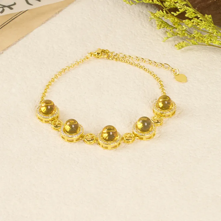 2025时尚百搭多米尼加蓝珀手链送人送妈妈女友轻奢礼物女款YBR27