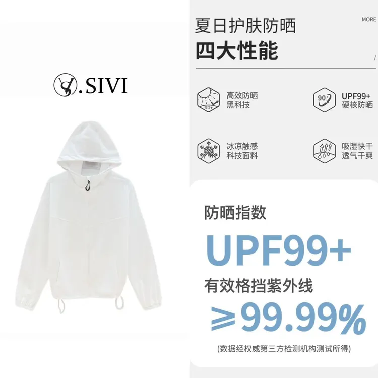 熙薇【万里无云】2025夏季新款时尚气质休闲防晒外套H3135