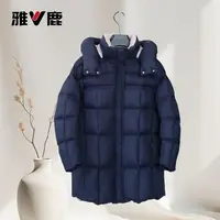 优等品拉链时尚连帽可拆卸常规女款冬季加厚中长款