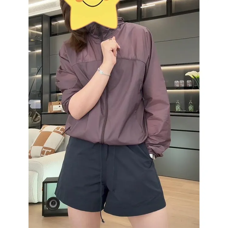 2025春夏新款休闲户外运动防晒短款外套女士百搭时尚百搭长袖上衣