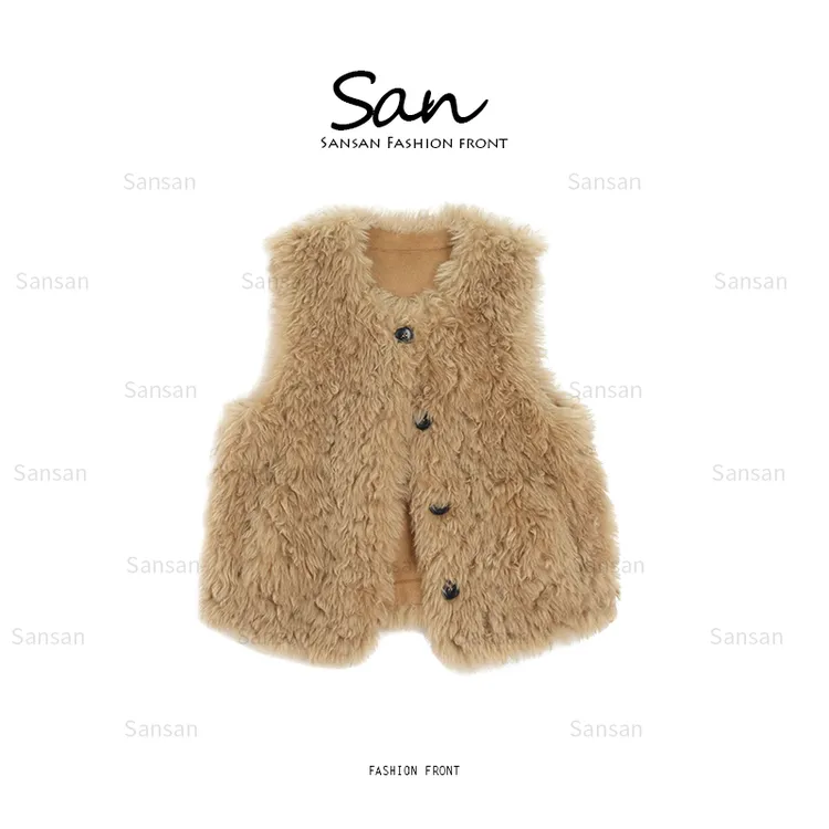 【SANSAN】简约气质洋气秋冬百搭马甲DY-5015