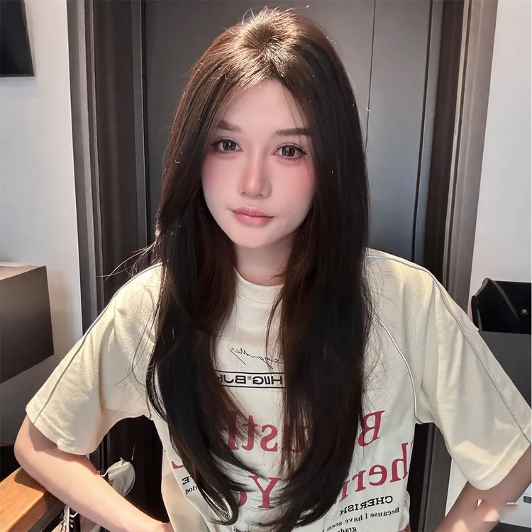 不用戴发网的假发进口丝手钩蕾丝隐形无痕蓬松假发补发片