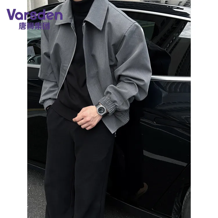 唐狮集团Varsden美式正肩秋季飞行夹克vintage风宽松休闲潮牌外套