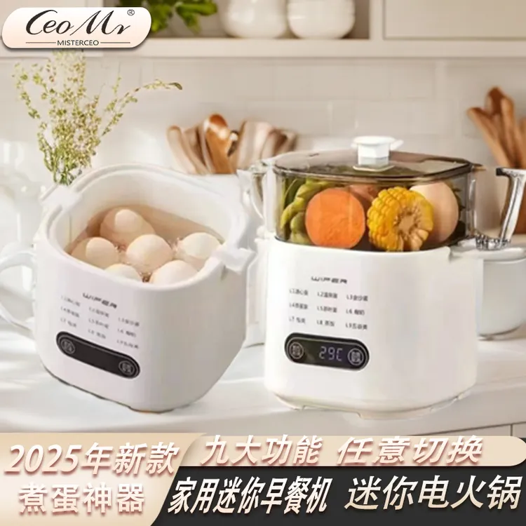 多功能蒸蛋机荷包蛋专用神器可预约早餐煮蛋神器最新款2025年新款