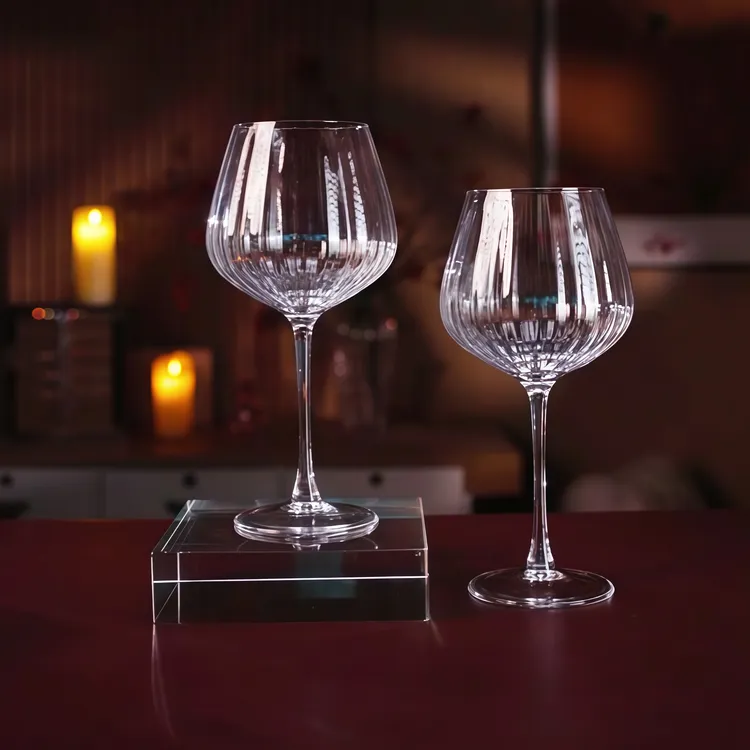 轻奢高档创意红酒杯（四支装） 家用欧式葡萄酒杯手工