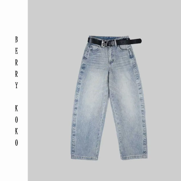 秋冬重工洗水小众设计师款内里“磨毛”高品质牛仔裤(欢姐自留)K152