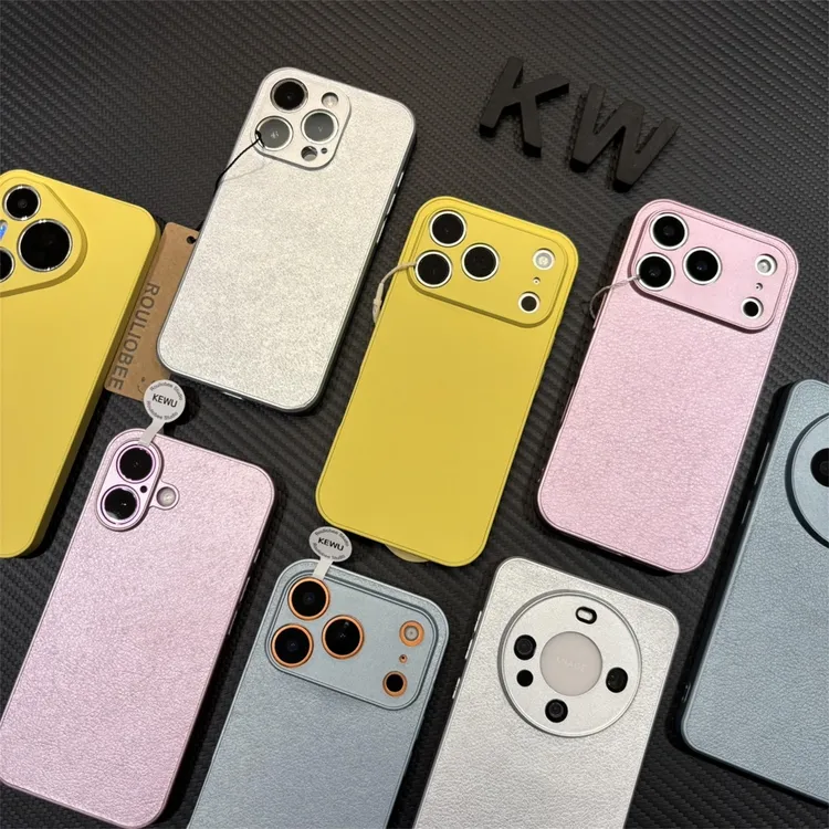 高颜值肤感皮纹适用苹果16/17手机壳iPhone15小米14vivoppo华为潮商品图