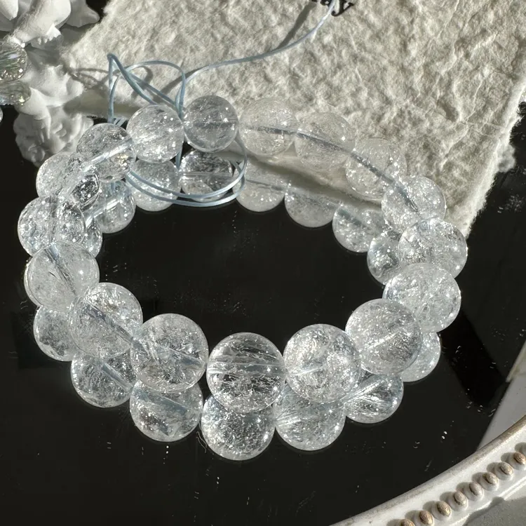 能量水晶白阿塞素串天然手链