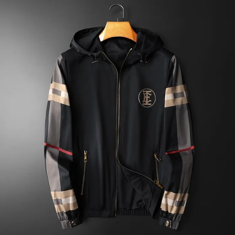 加肥大码300斤小众春秋季新款连帽夹克男士轻奢薄款休闲外套潮牌2