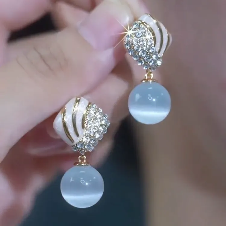 【双生恋】   新款百搭气质优雅女士耳环