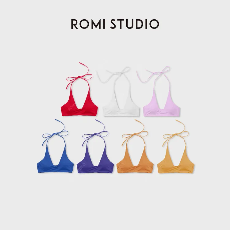 ROMI STUDIO“性感夏日”锦纶冰凉丝混纺亲肤绑带文胸 RWDSNG2231