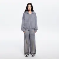QUARTER IN NIGHT秋季基础款宽松慵懒时尚重磅纯棉连帽百搭卫衣