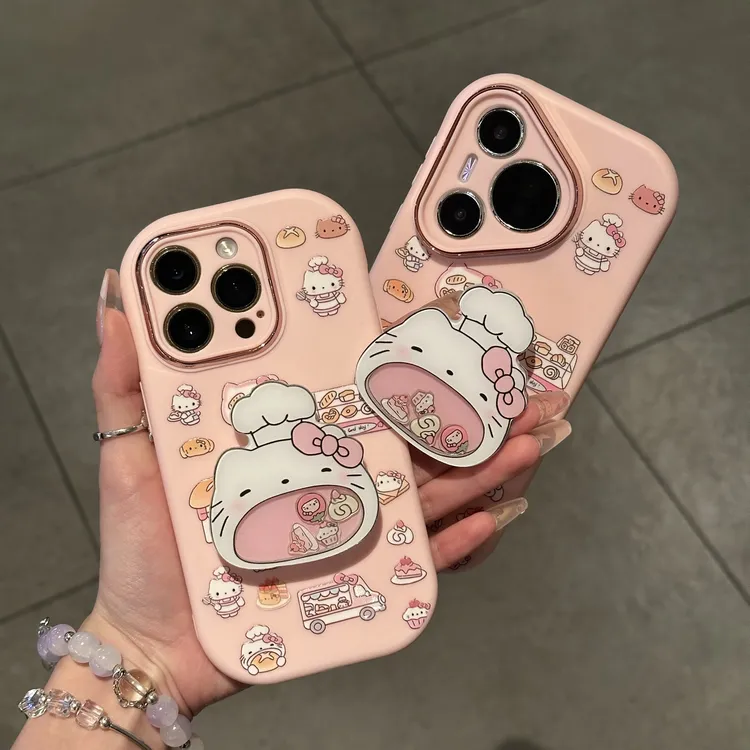 BANCA大嘴巴KT摇摇乐支架适用苹果17/16手机壳华为vivo小米oppo