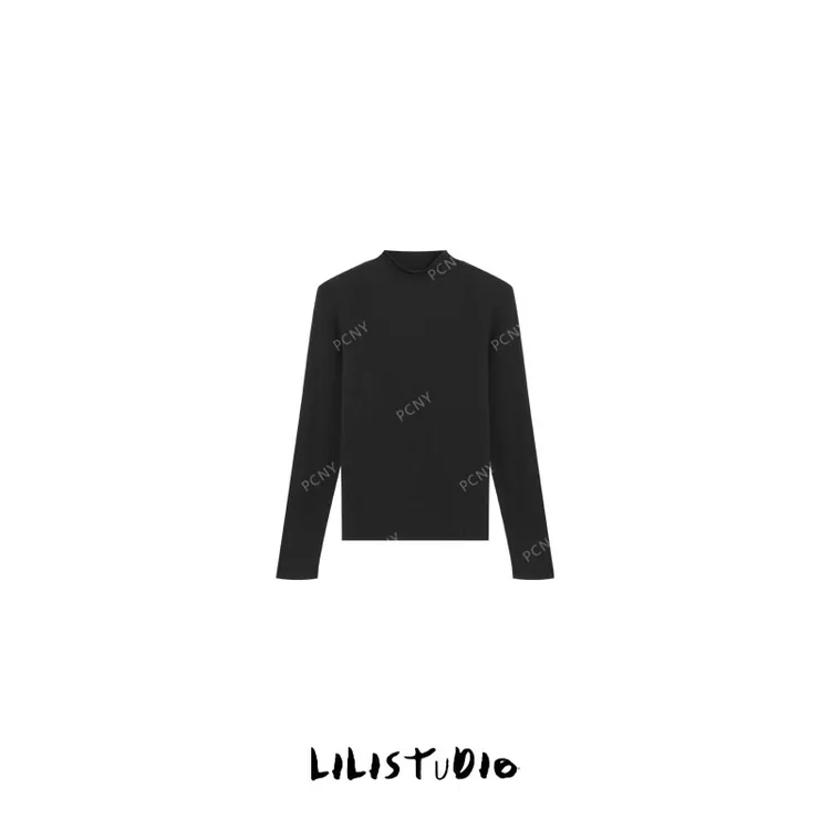 PCNY「永恒基础」不理理冬季新款小众女装百搭休闲显瘦高领打底衫