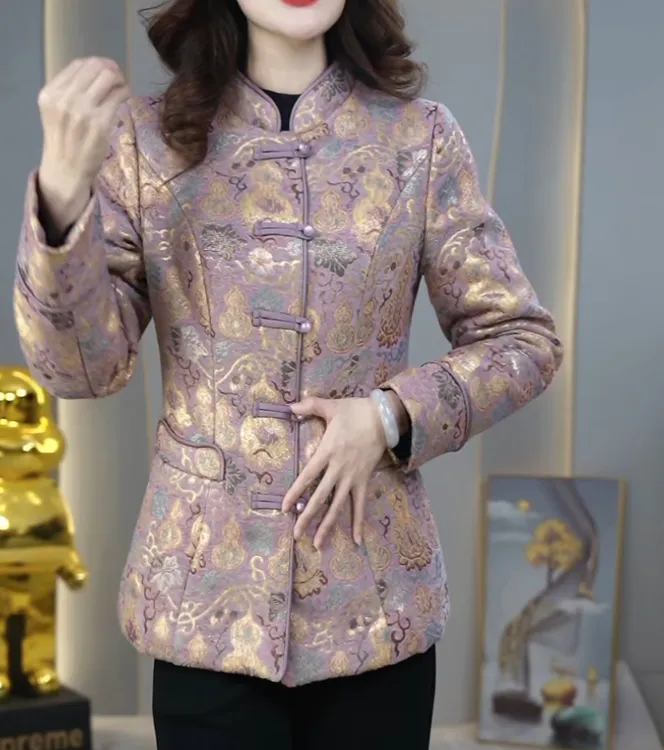 馨瑞【外套】3705新款加棉保暖时尚修身显瘦女装休闲气质洋气外套