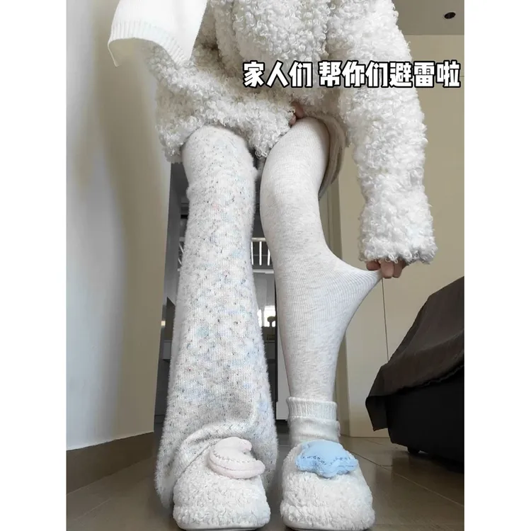 2025款打底裤女秋加绒加厚紧身内外穿螺纹保暖棉裤踩脚连袜九分裤