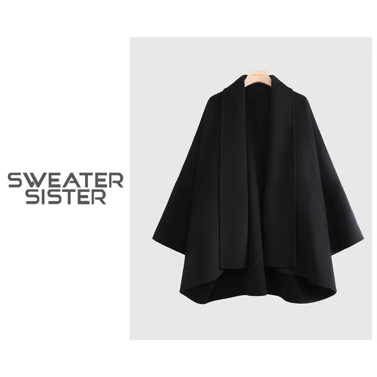 长袖厚款防风女时尚呢大衣毛呢外套保暖大衣女209-569