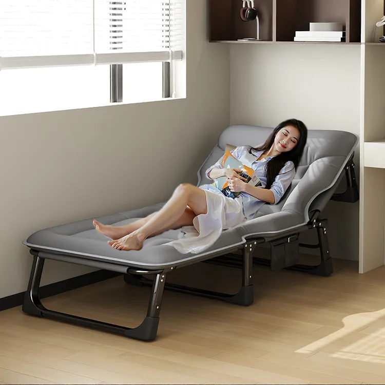 德国折叠床单人床午休躺椅家用多功能便携行军床成人午睡神器