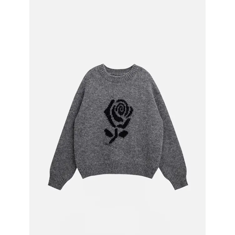 鸥纪儿女装同款法式气质保暖软糯针织毛衣女秋冬季慵懒风显瘦上衣