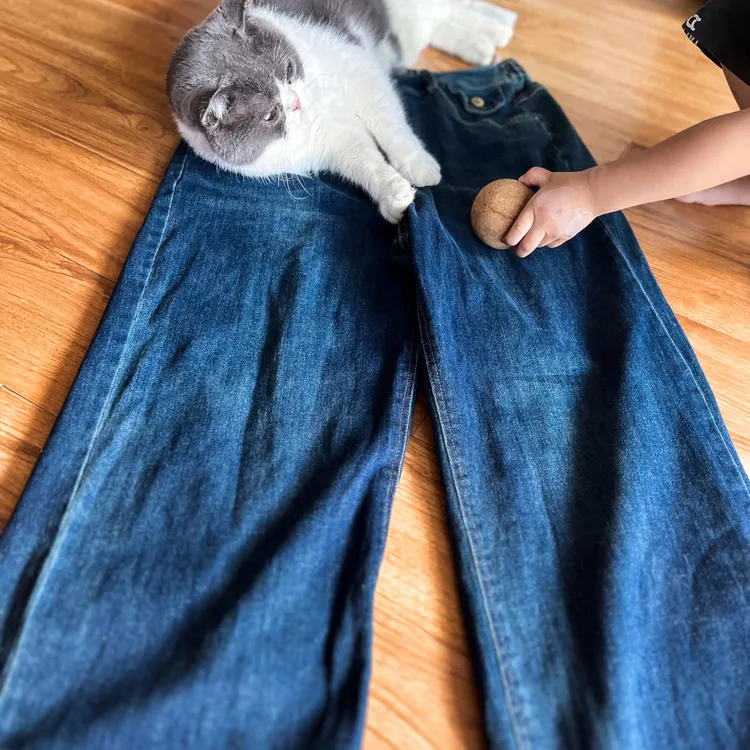 高腰裤a字版款百搭阔腿夏季冬季加绒牛仔短裤（默认微瑕介意慎拍）