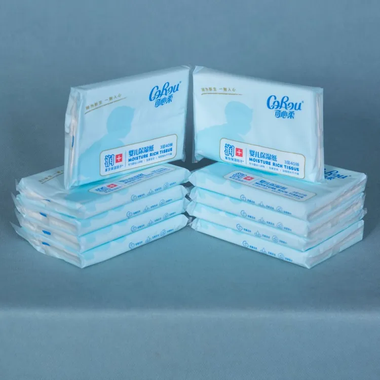 40抽*10可心柔纸巾V9婴儿柔纸巾保湿透气婴儿手口专用亲肤柔软
