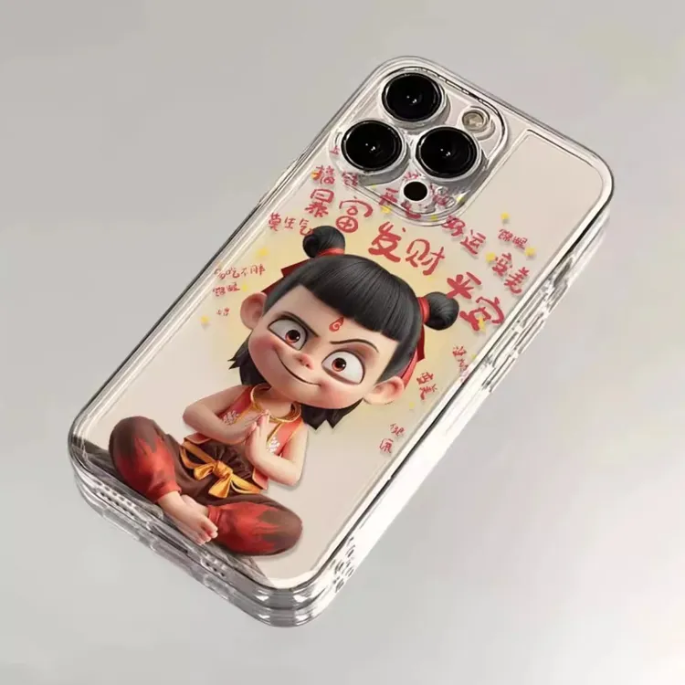 哪吒心想事成适用iPhone16苹果15手机壳13promax可爱14卡通12网红