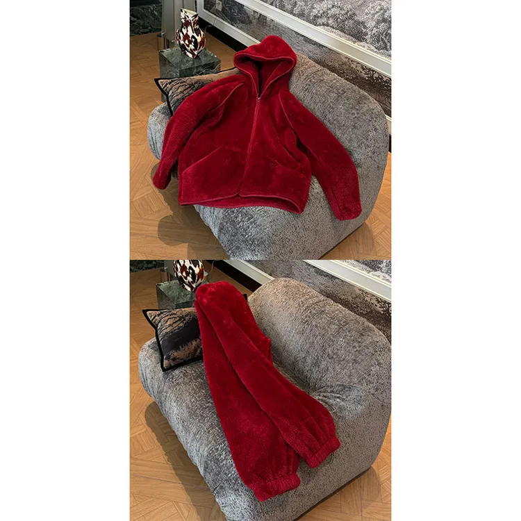 ZUOXIAOQI窝居暖暖情侣家居服42（衣长72-76/裤长100-103）