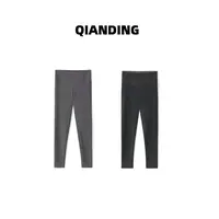 【QIANDING】【一条超舒服的加绒打底裤】高弹锁温显瘦百搭打底裤F214