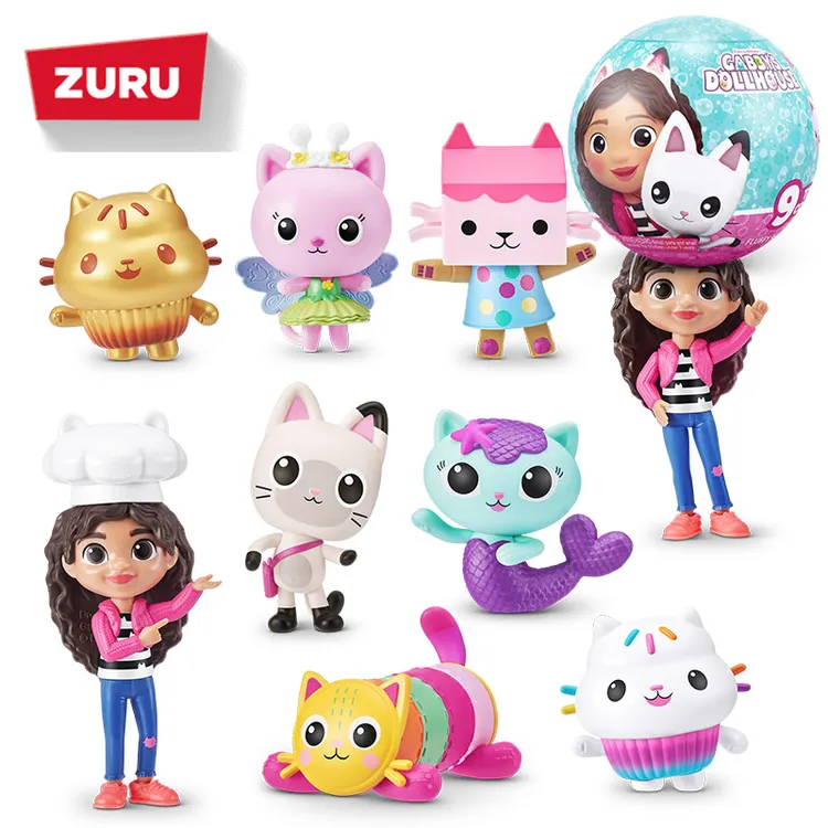 ZURU盖比的娃娃屋盲盒可爱卡通猫咪摆件女孩玩偶生日礼物潮流玩具